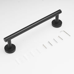 4-Pieces Matte Black Bathroom Accessories Set, Stainless Steel Bathroom Hardware Set, Bath Towel Bar Set, Towel Racks for Bathroom Wall Mounted.
