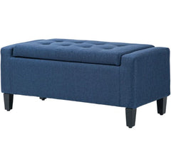 Storage Ottoman Bench,Upholstered Entryway Bench with Seating,with Lift Top and Rubberwood Legs