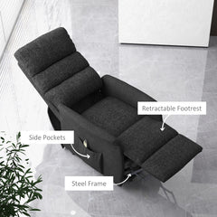Electric Lift Recliner Chair with Remote Control,  Black