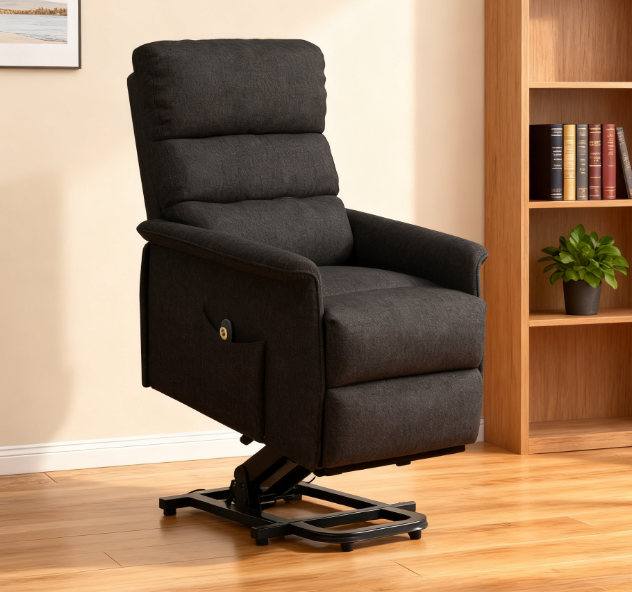 Electric Lift Recliner Chair with Remote Control,  Black