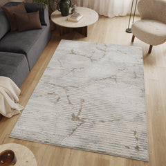 Geometrix GC_DIM1005 Gray 5 ft. 3 in. x 7 ft. 3 in. Area Rug