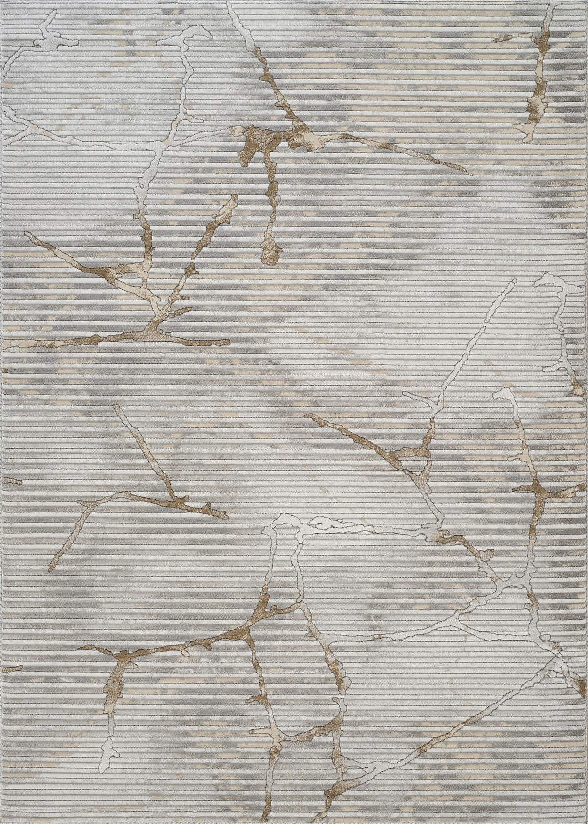 Geometrix GC_DIM1005 Gray 5 ft. 3 in. x 7 ft. 3 in. Area Rug