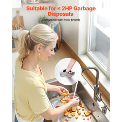 Garbage Disposal Air Switch Kit Dual Outlet Sink Top Waste Disposal Switch
