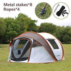 4-6 Persons White  Light  Orange Pop-Up Boat Tent