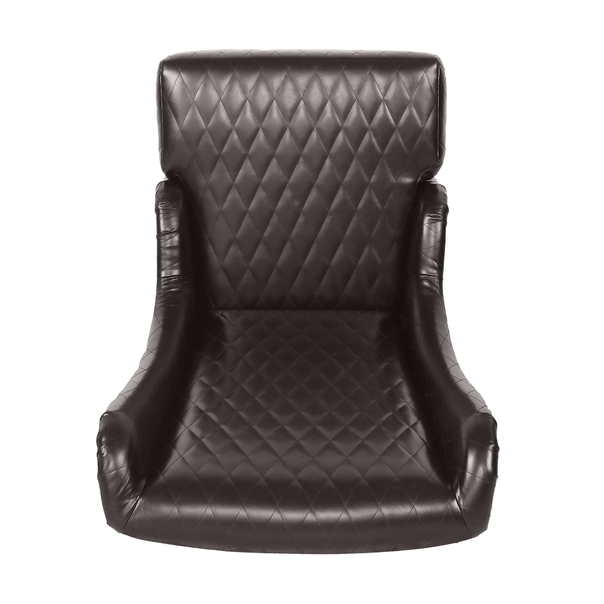 23.03" Wide Faux Leather High-Back Accent Chair, Comfy High Wingback Chair, Living Room Chair with Soft Padded & Wooden Legs, Modern Side Chair for Living Room, Bedroom