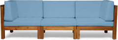 OANA - 3-PIECE SOFA SET, BLUE