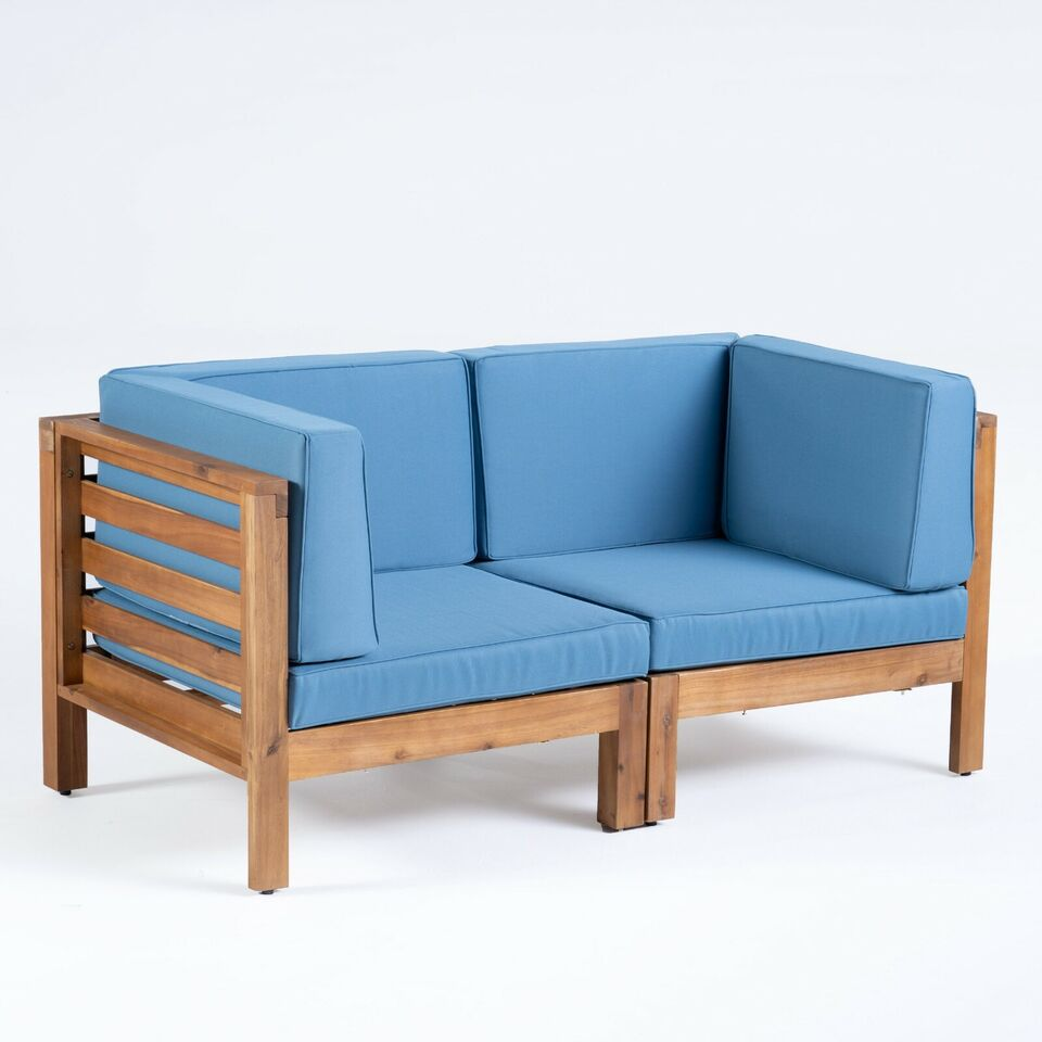 OANA 2-Piece LOVE SEAT SET, BLUE