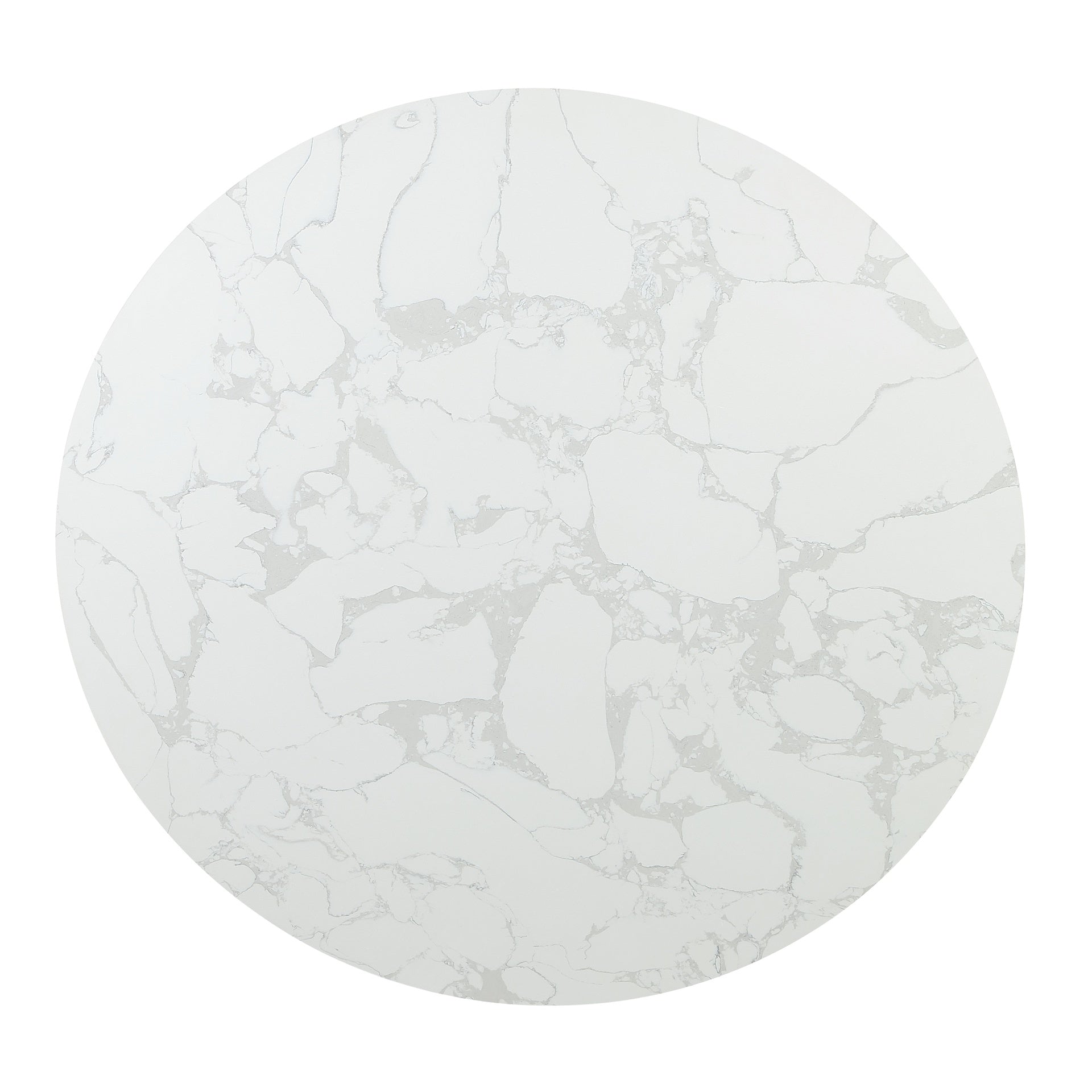 Clayten Engineering Marble Top and Espresso Finish Around Dining Table
