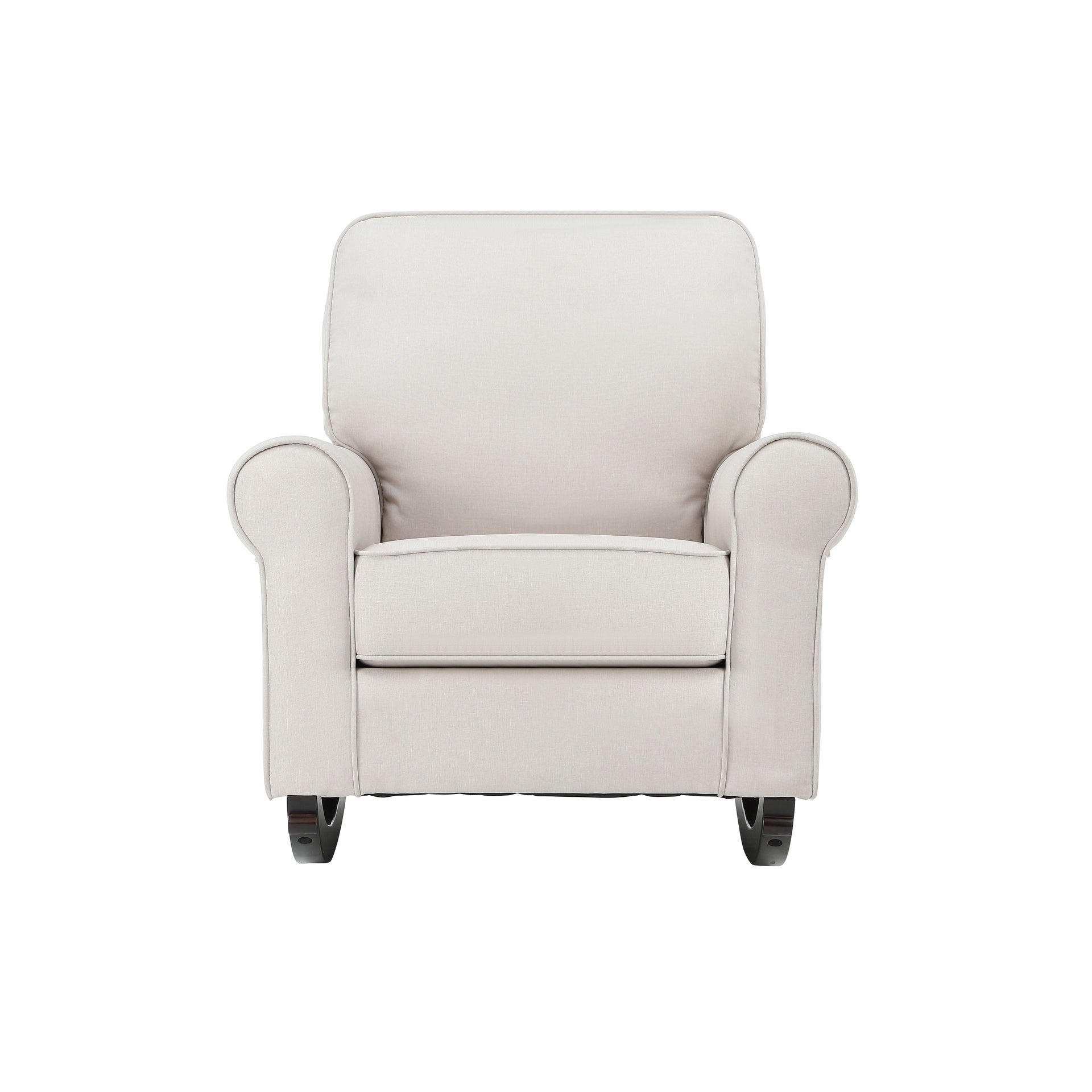 Elvin Beige Fabric Rocking Chair