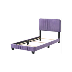 Contemporary Twin Bed In Vibrant Purple