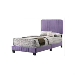 Contemporary Twin Bed In Vibrant Purple