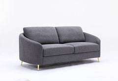 Yuina Gray Linen Sofa