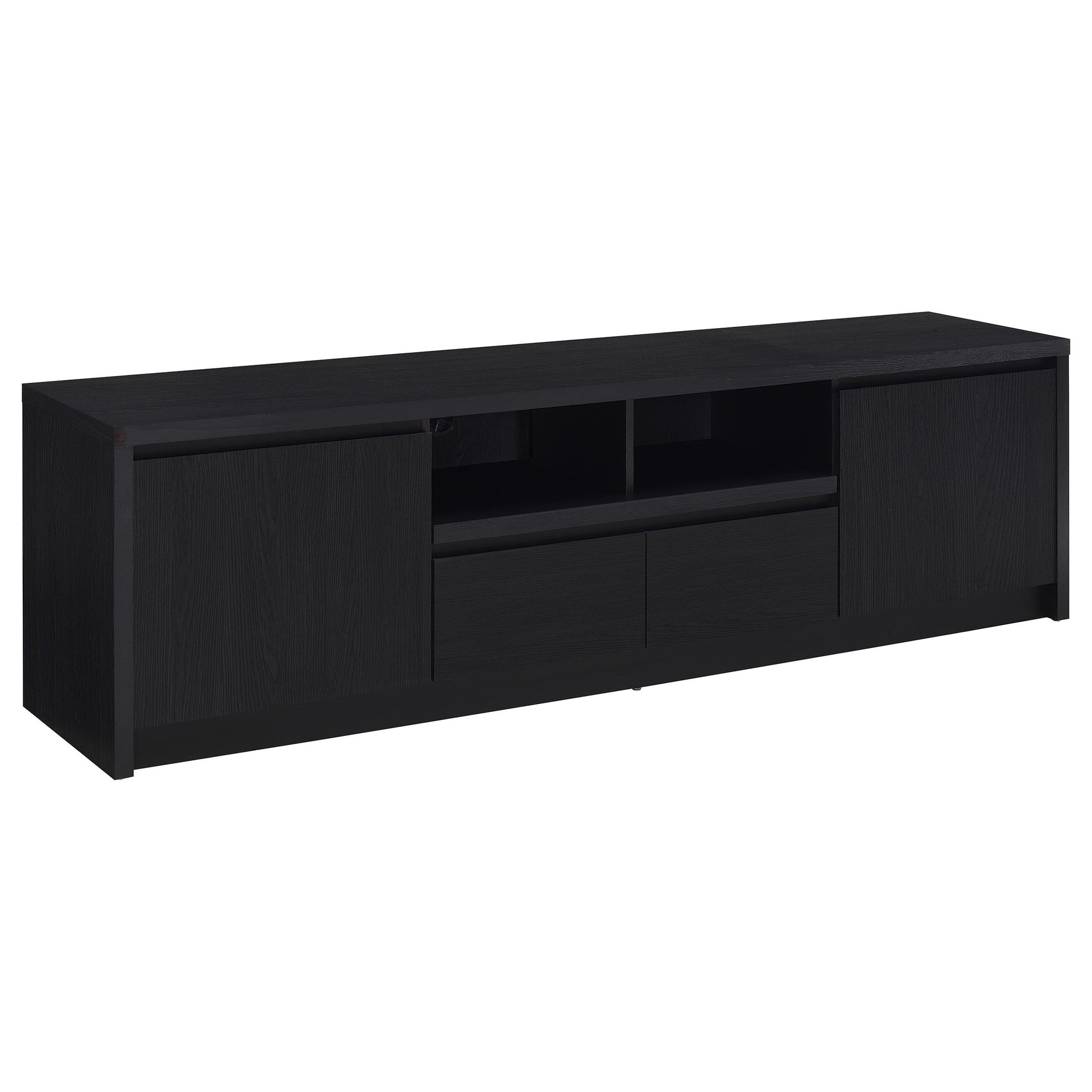 Sloat Black 2-door TV Stand Media Console