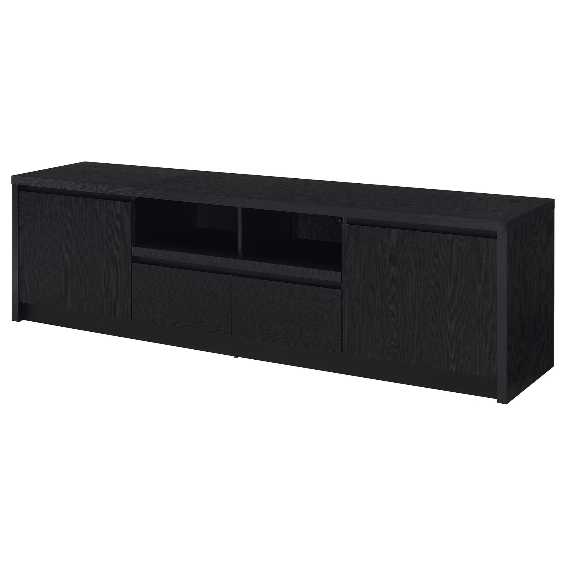 Sloat Black 2-door TV Stand Media Console