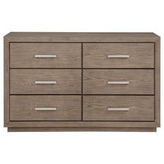 Gibbons Barley Brown 6-drawer Dresser
