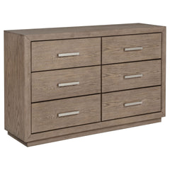 Gibbons Barley Brown 6-drawer Dresser