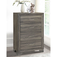 Funston Brown Oak 4-drawer Chest of Drawers