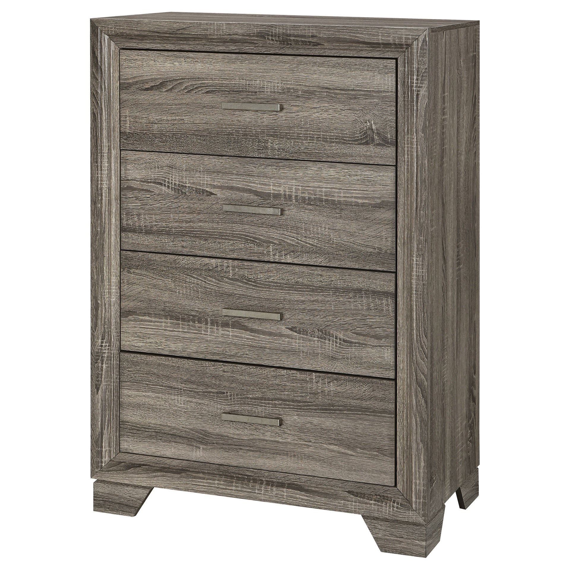 Funston Brown Oak 4-drawer Chest of Drawers