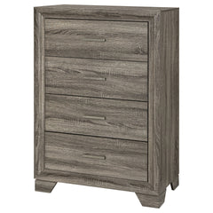 Funston Brown Oak 4-drawer Chest of Drawers