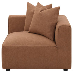 Colleen Terracotta Tight Back Corner with Pillows