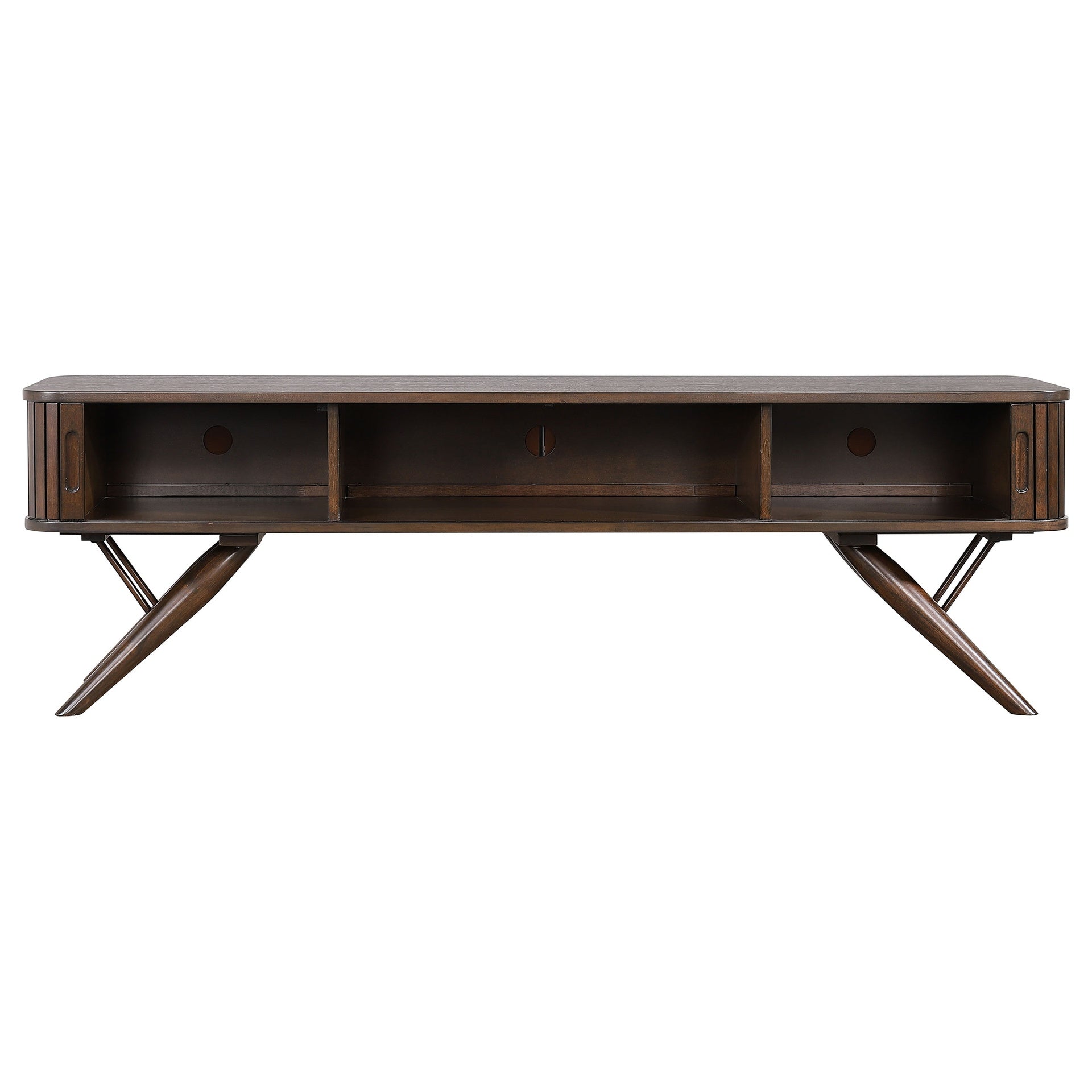 Stewart Walnut TV Stand with Sliding Door