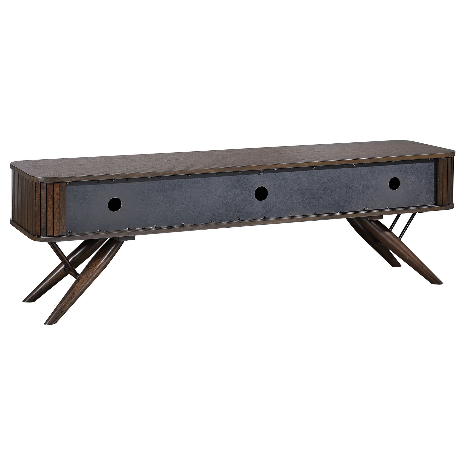 Stewart Walnut TV Stand with Sliding Door