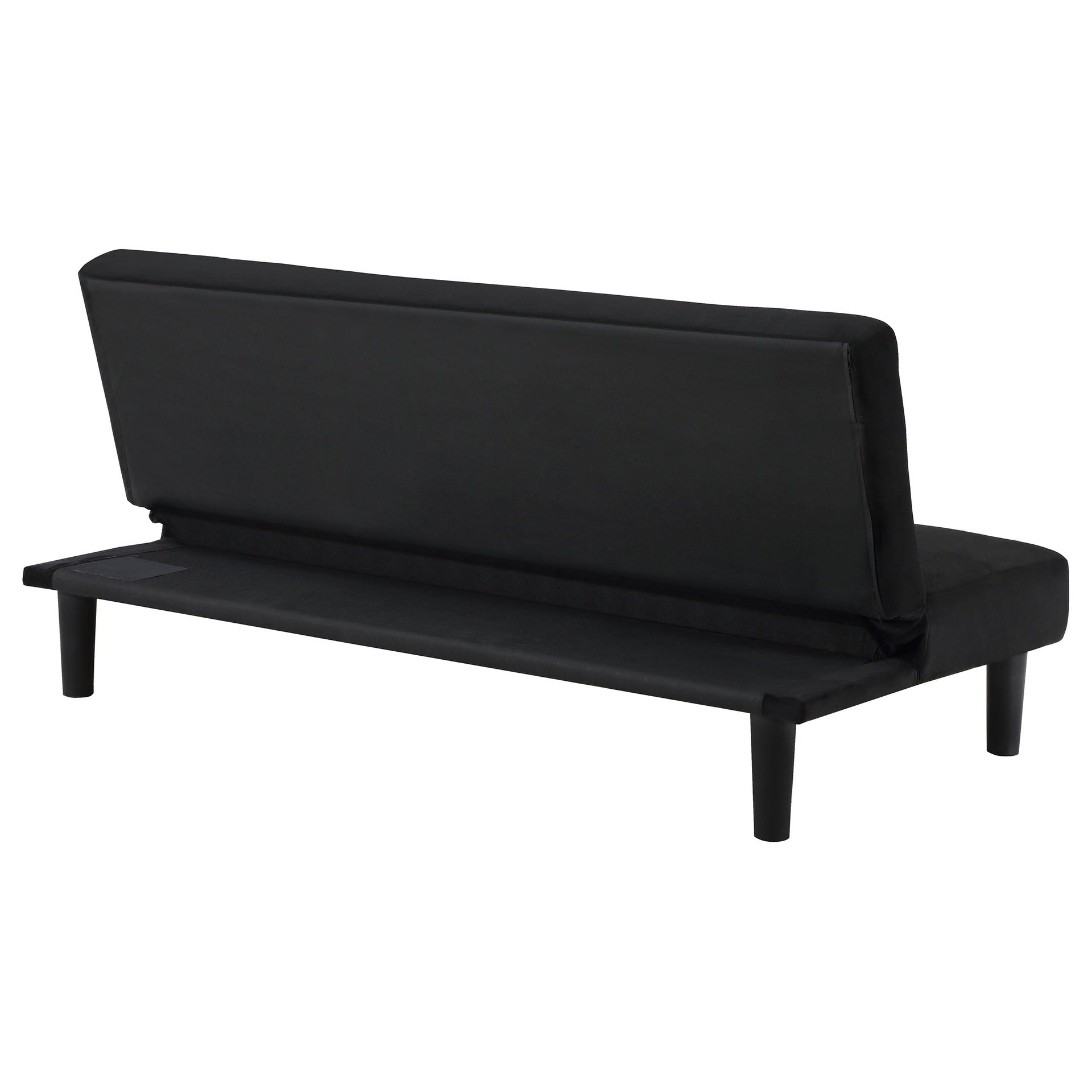 Boston Black Tufted Convertible Sofa Bed