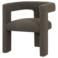 McKinley Chocolate Brown Boucle Upholstered Accent Side Chair