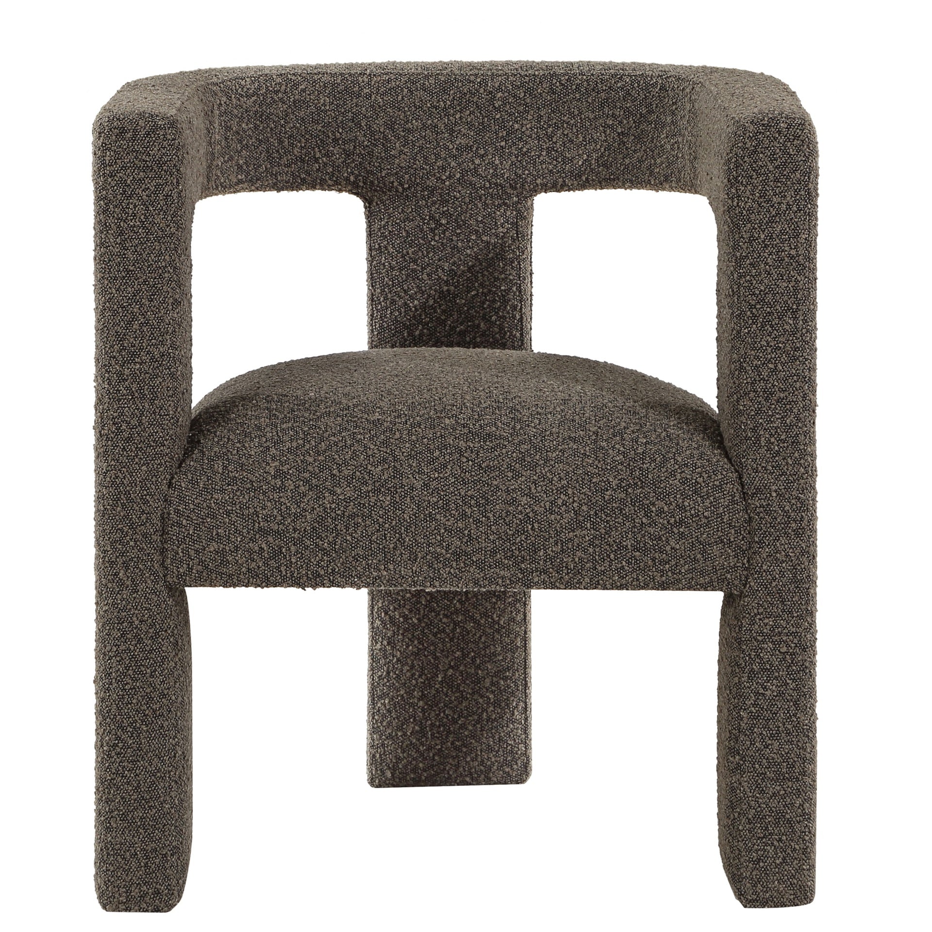 McKinley Chocolate Brown Boucle Upholstered Accent Side Chair