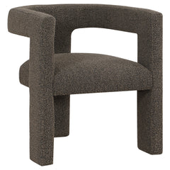 McKinley Chocolate Brown Boucle Upholstered Accent Side Chair