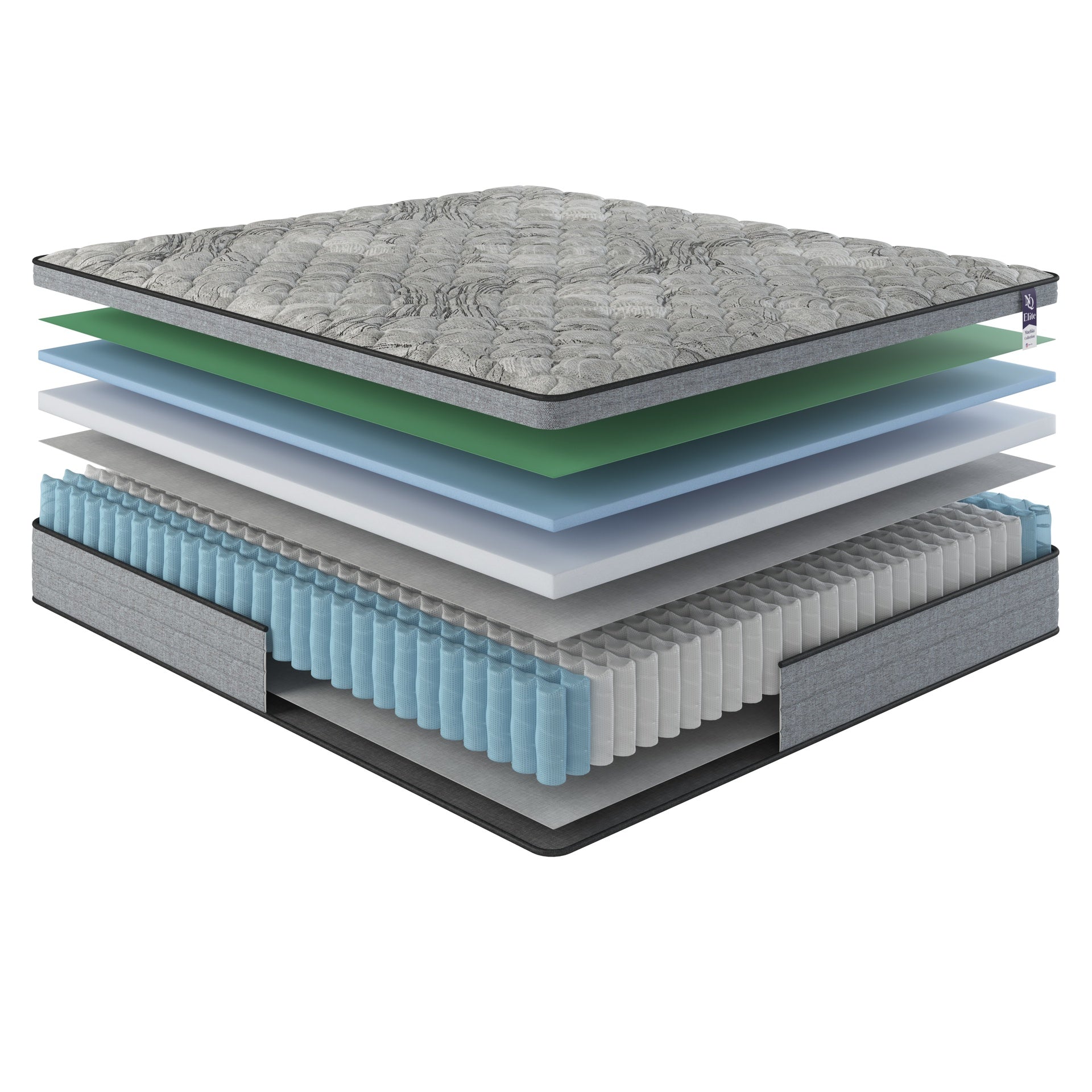 NapQueen Elite Series Machka 12 Inch King Size Cooling Gel Memory Foam Hybrid Mattress, CertiPUR-US Certified, Made in USA