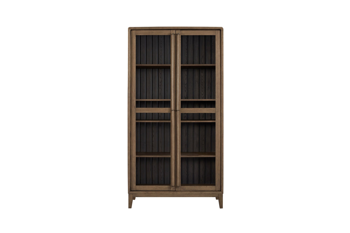 Latte and Peppercorn Display Cabinet