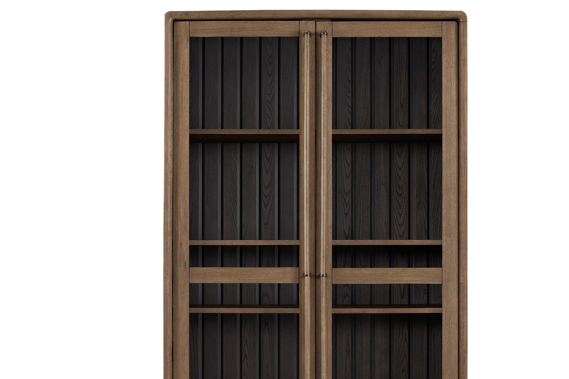 Latte and Peppercorn Display Cabinet