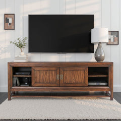 74" TV Stand Console, For TVs up to 85 inches, No Assembly Required, Two-Tone Finish