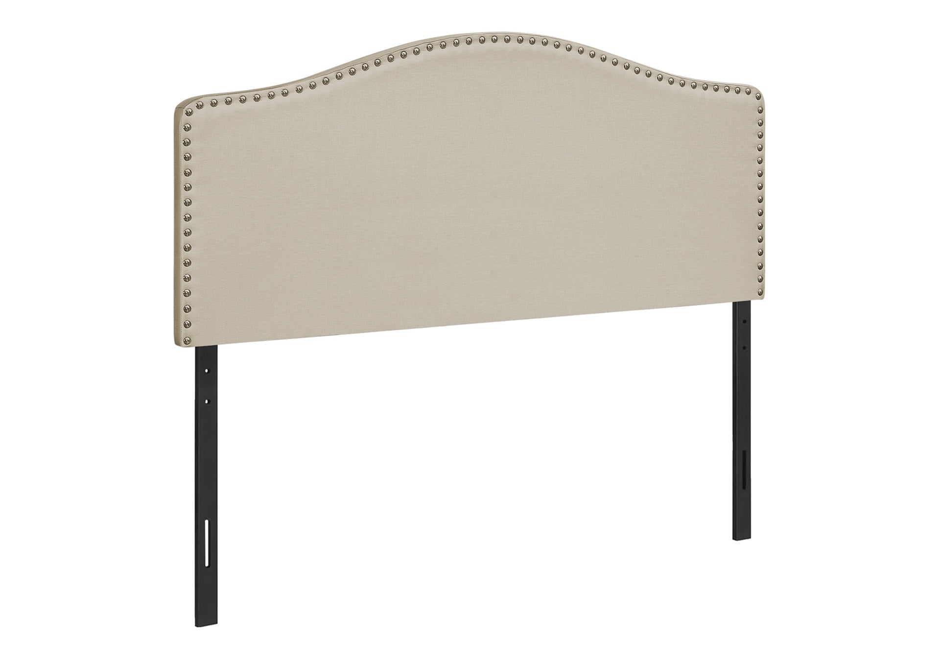 Bed, Headboard Only, Full Size, Bedroom, Upholstered, Beige Linen Look, Transitional