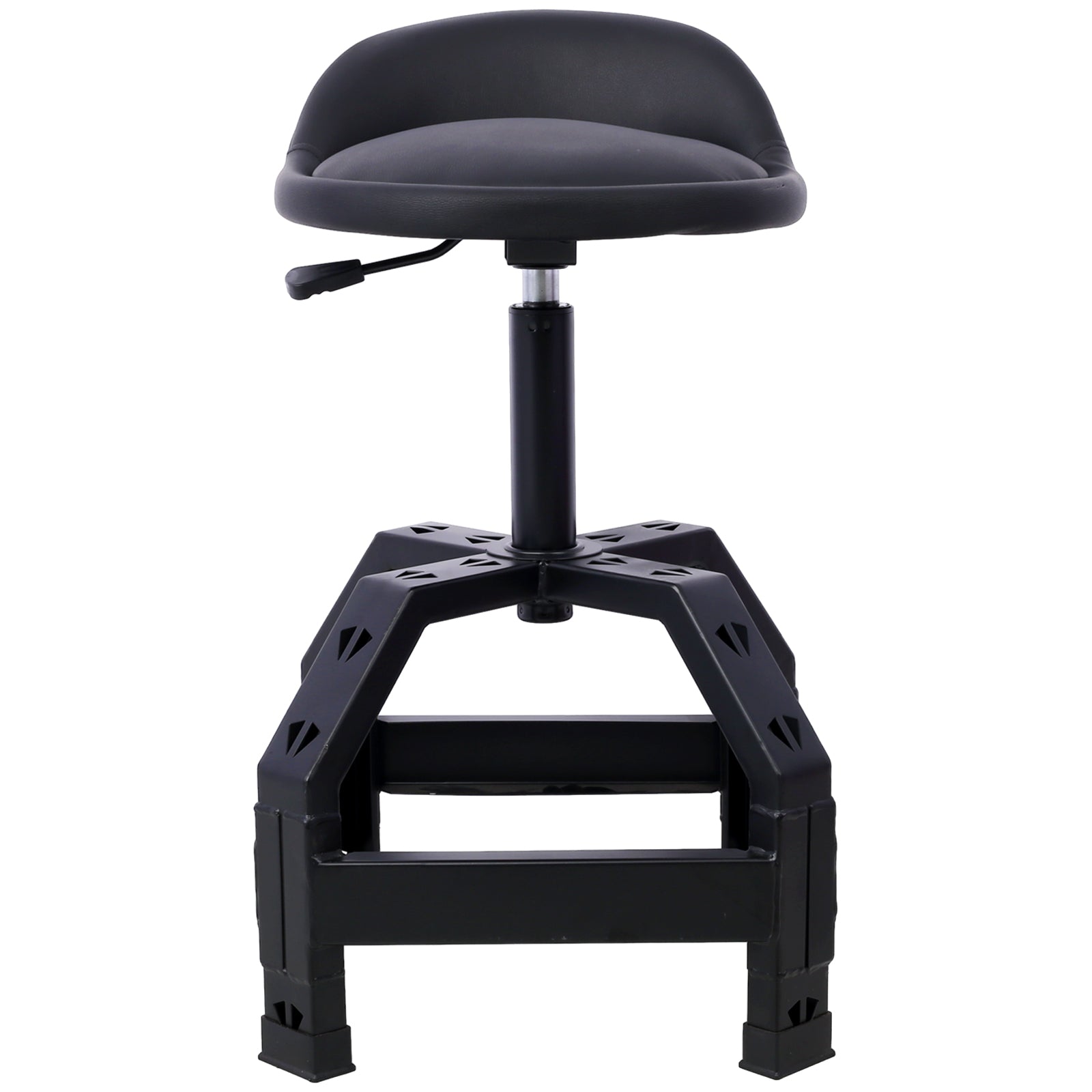 Pneumatic 360 Degree Swivel Stool, Mechanics Rolling Creeper Seat, Heavy Duty  Mechanics Stool,black