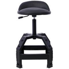 Pneumatic 360 Degree Swivel Stool, Mechanics Rolling Creeper Seat, Heavy Duty  Mechanics Stool,black