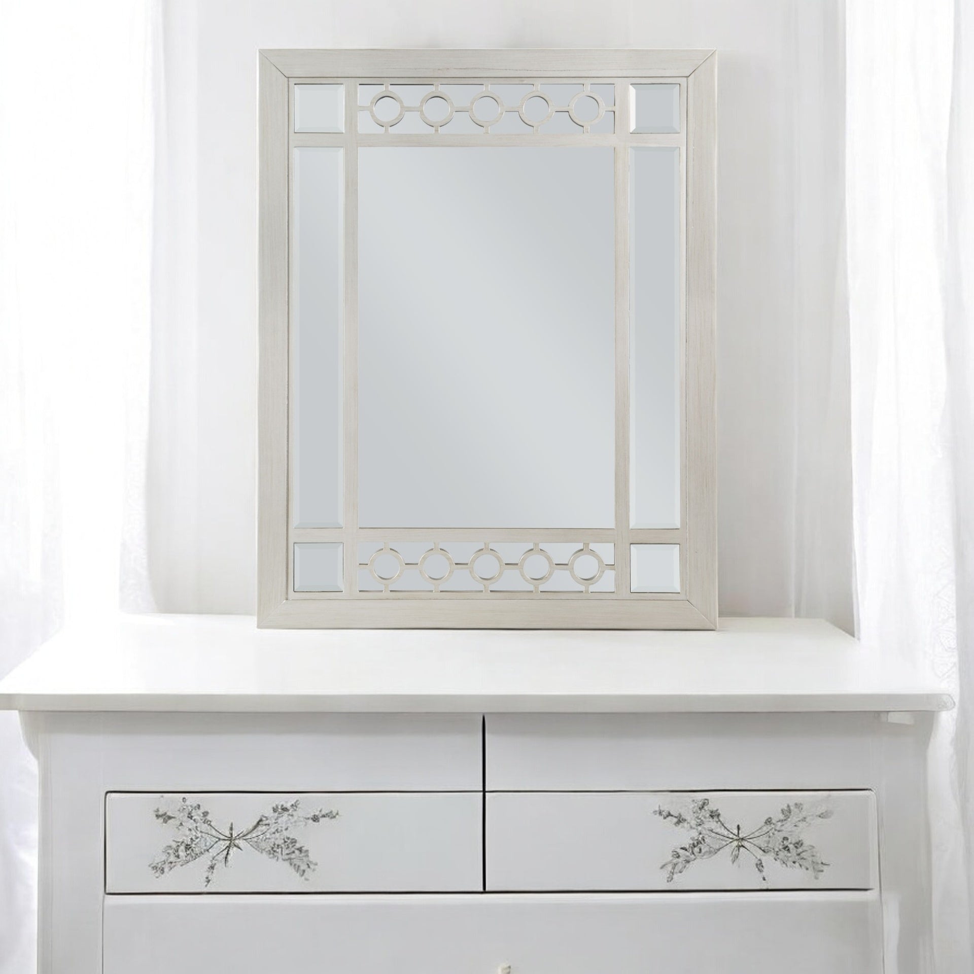 Varian Silver & Mirrored Finish Mirror
