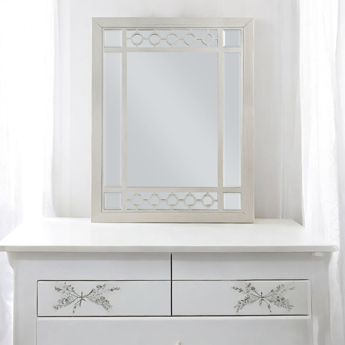 Varian Silver & Mirrored Finish Mirror