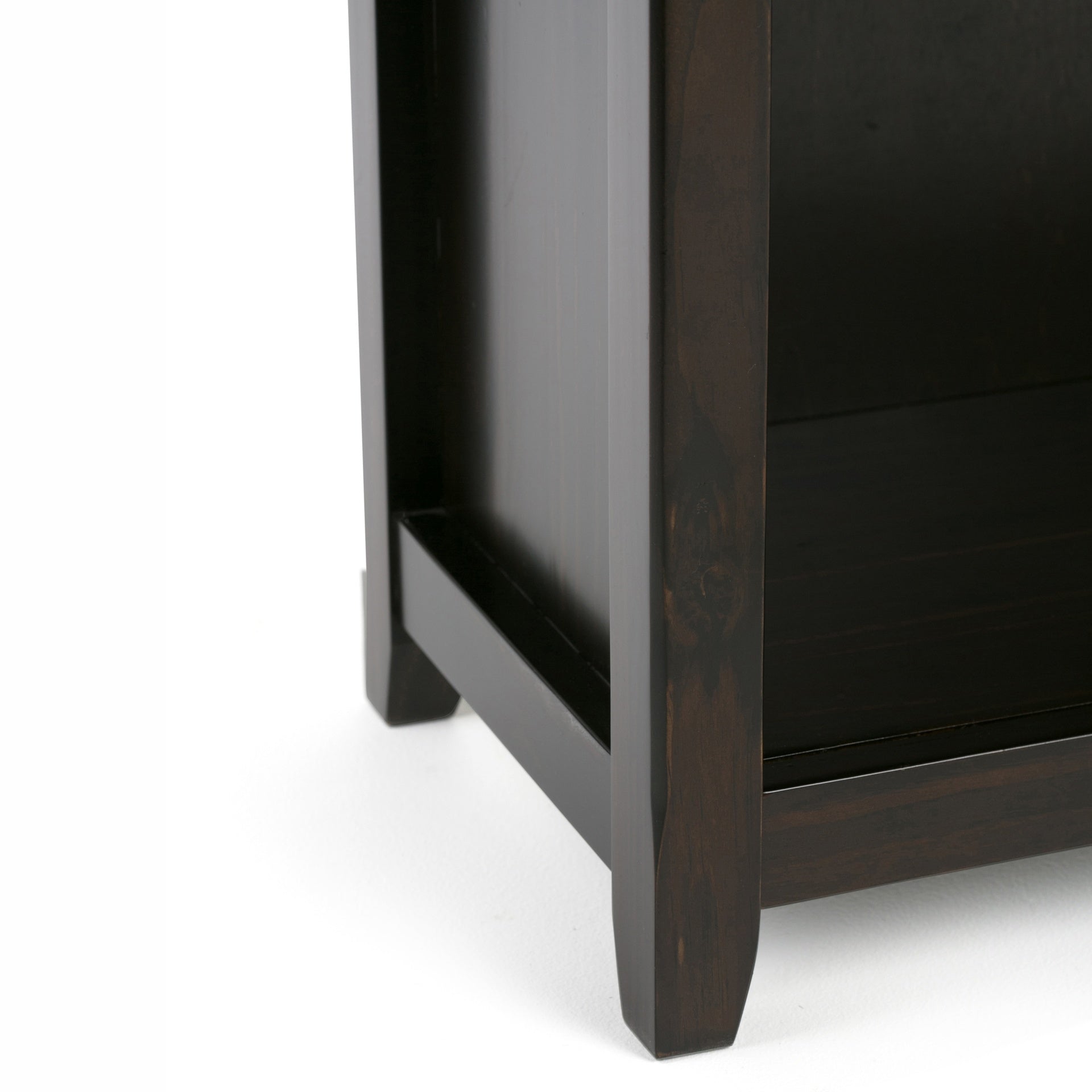 Amherst 30 inch Solid Wood 5 Shelf Bookcase in Hickory Brown