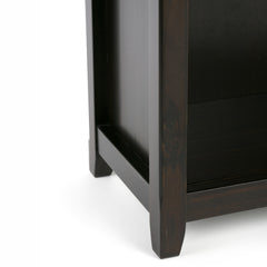 Amherst 30 inch Solid Wood 5 Shelf Bookcase in Hickory Brown