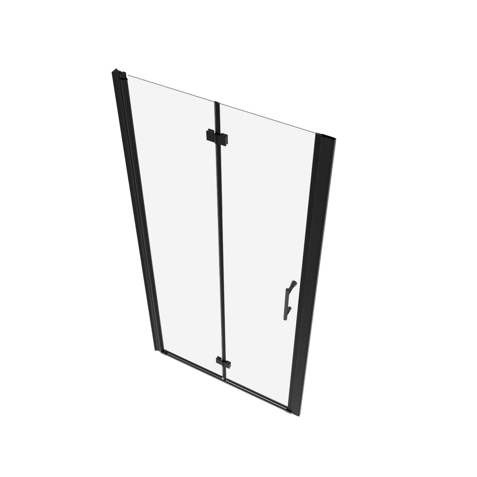 1 3/8" adjustment,universal pivot shower door, with 1/4" tempered glass finish 3072
