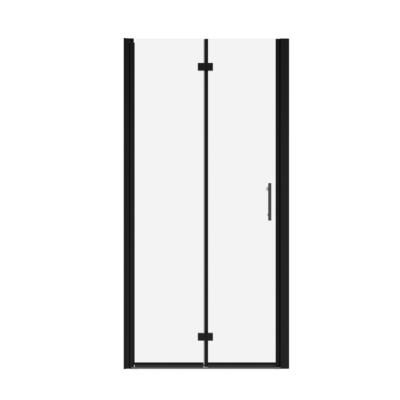1 3/8" adjustment,universal pivot shower door, with 1/4" tempered glass finish 3072