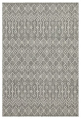 Sunshine GC_HAR2021 Silver 5 ft. 3 in. x 7 ft. 3 in. Indoor/Outdoor Area Rug