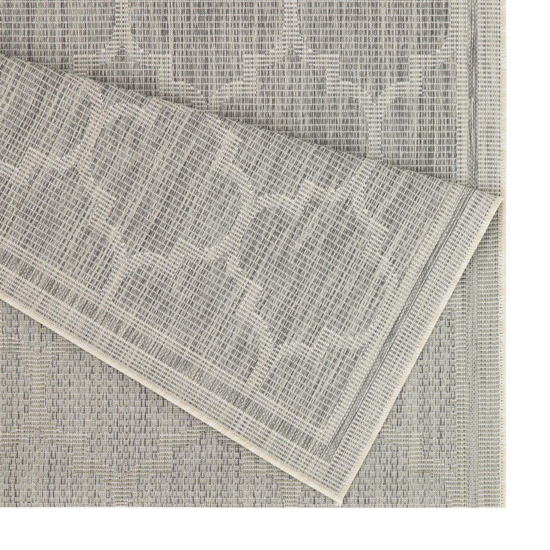 Sunshine GC_HAR2006 Silver 2 ft. 7 in. x 7 ft. 3 in. Indoor/Outdoor Area Rug