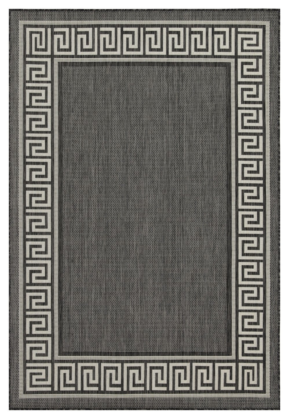 Sunshine GC_HAR2002 Anthracite 7 ft. 10 in. x 10 ft. 3 in. Indoor/Outdoor Area Rug