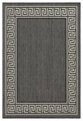 Sunshine GC_HAR2002 Anthracite 7 ft. 10 in. x 10 ft. 3 in. Indoor/Outdoor Area Rug