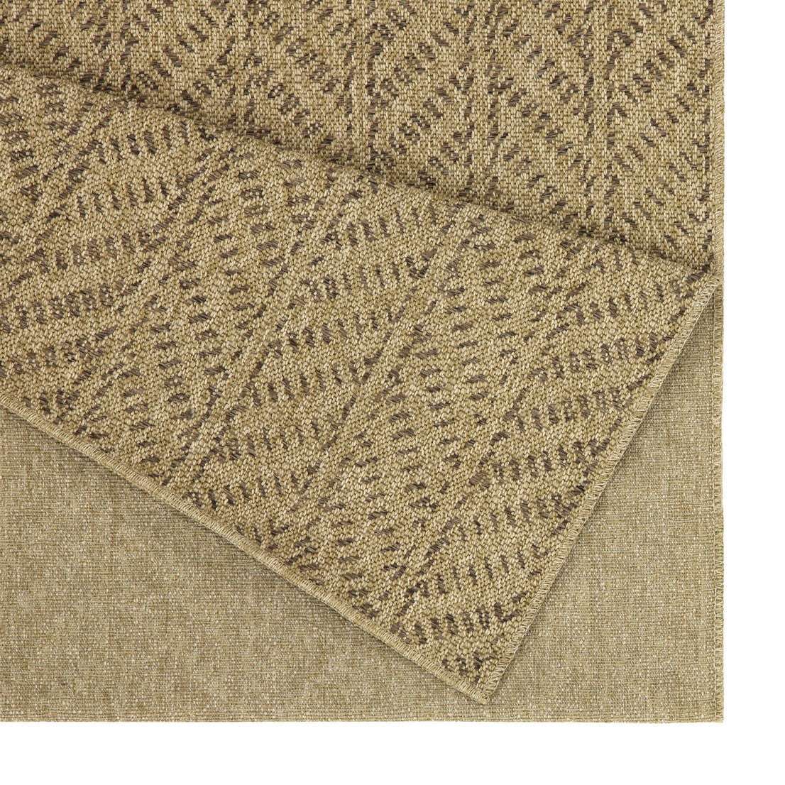 Earth GC_NTL1013 Jute/Mocha 5 ft. 3 in. x 7 ft. 3 in. Indoor/Outdoor Area Rug