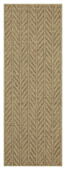 Earth GC_NTL1013 Jute/Mocha 5 ft. 3 in. x 7 ft. 3 in. Indoor/Outdoor Area Rug