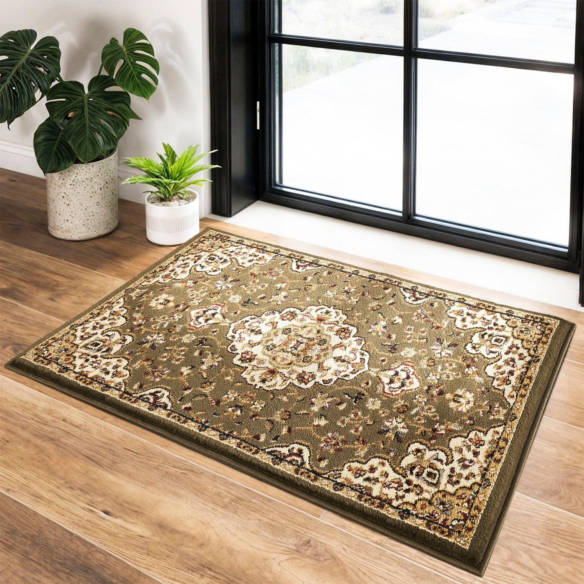 Classic GC_VIN5004 Green 2 ft. x 3 ft. Area Rug